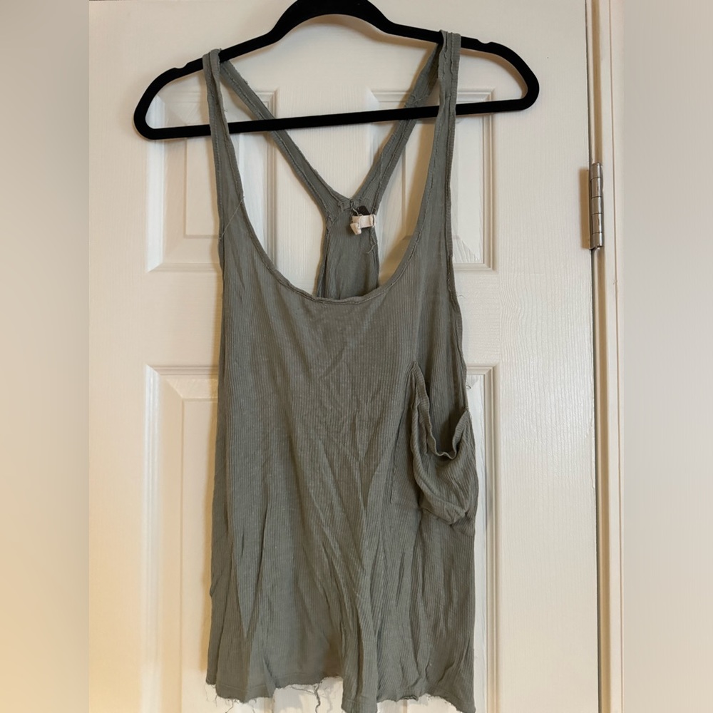 Free people distressed tank
